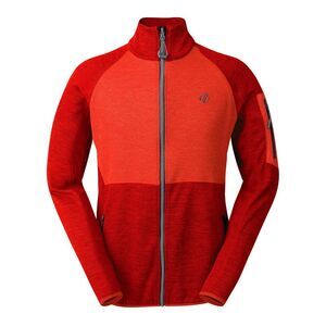 Dare 2B Mens Torrek Fleece Top / Danger Red/Seville Red